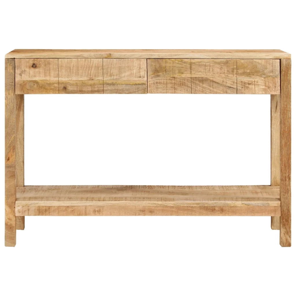 Tavolo Consolle con 2 Cassetti 110x35x75cm Legno Massello Mangocod mxl 81334