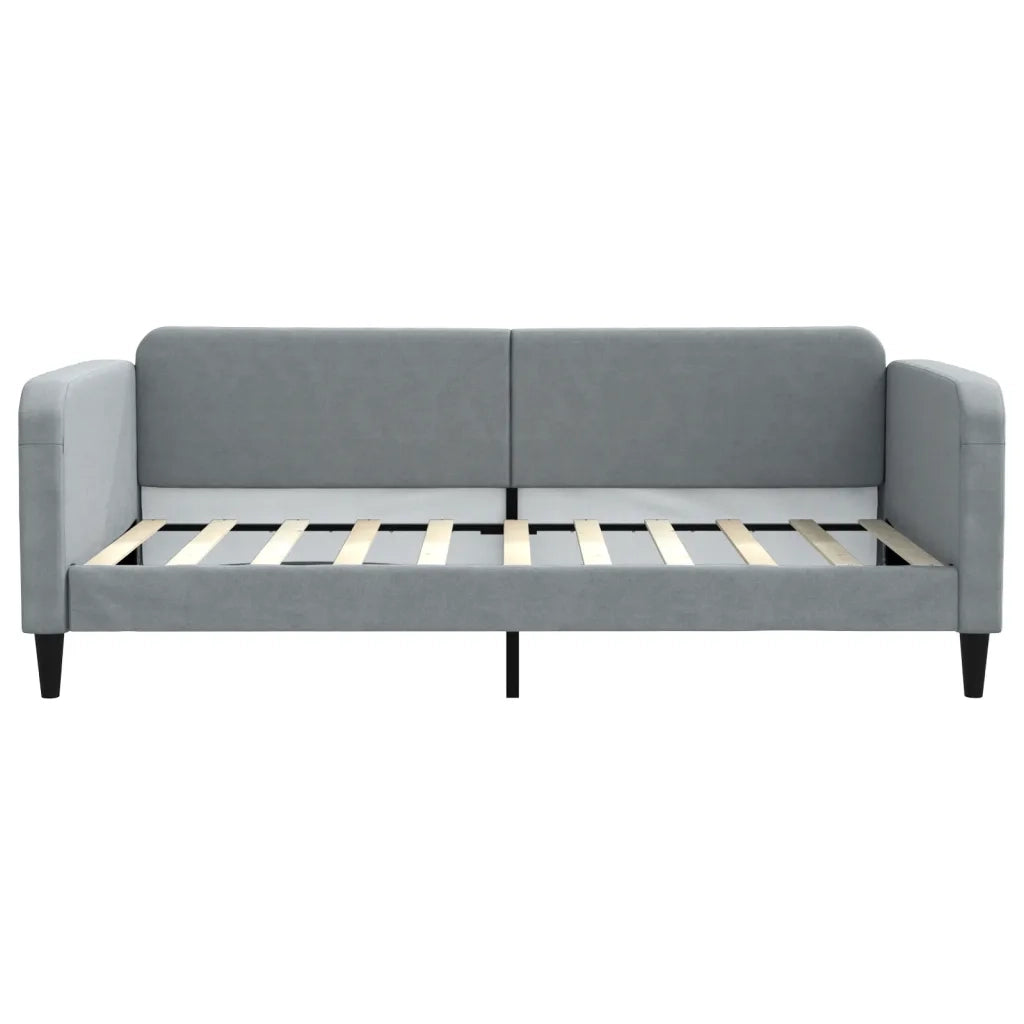 Divano letto | Sof¨¤ letto | Letto singolo Estraibile Grigio Chiaro 100x190 Tessuto