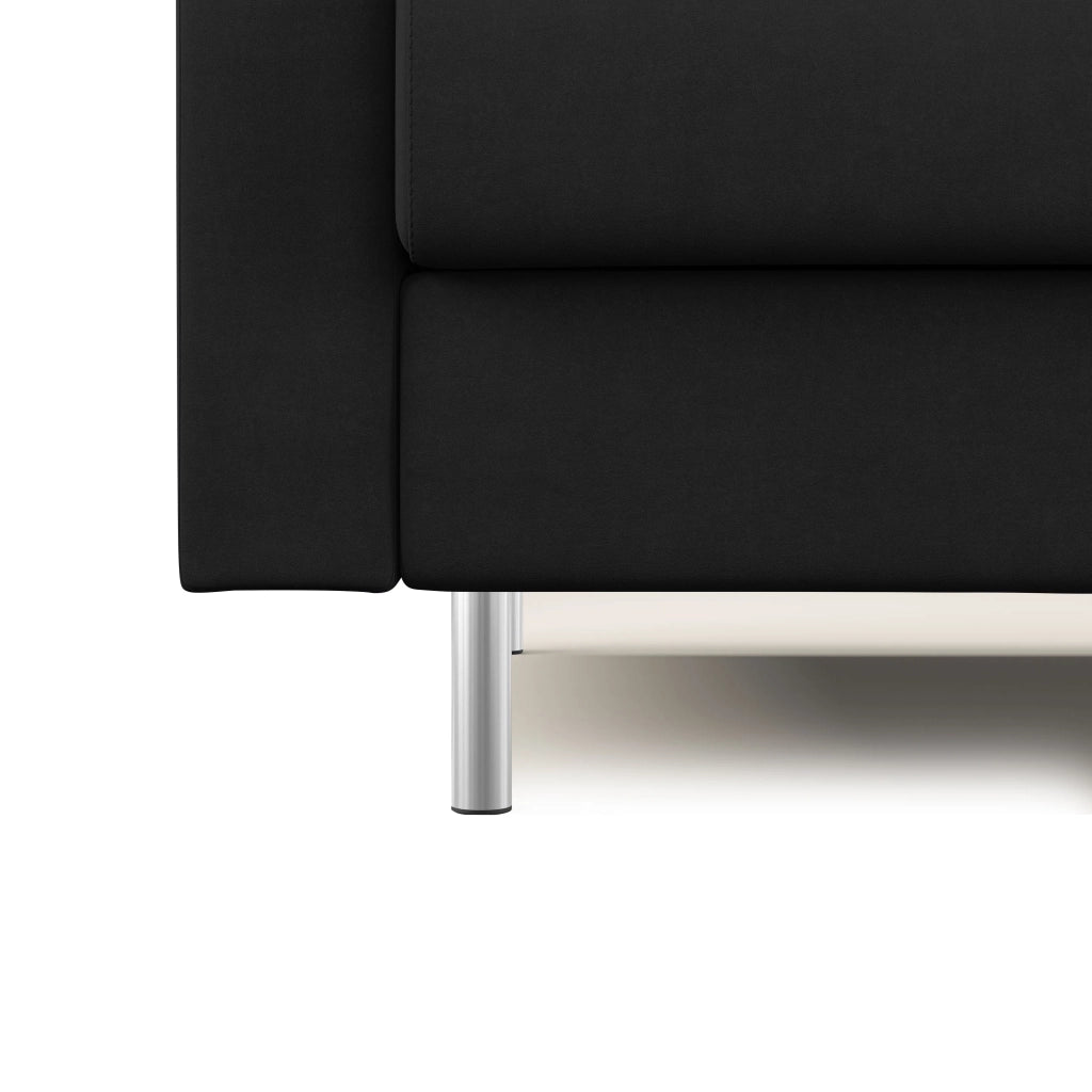 Megan Divano letto matrimoniale in microfibra smacchiabile T11 168 cm (mat. 120x197) nero