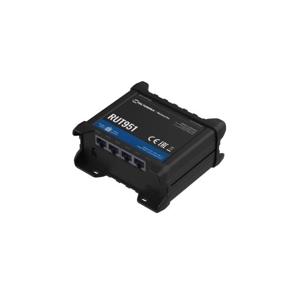 4g lte cat4, wifi, 4xrj45, dual sim/esim, poe-in/poe-out, wan failover e rms - RUT951