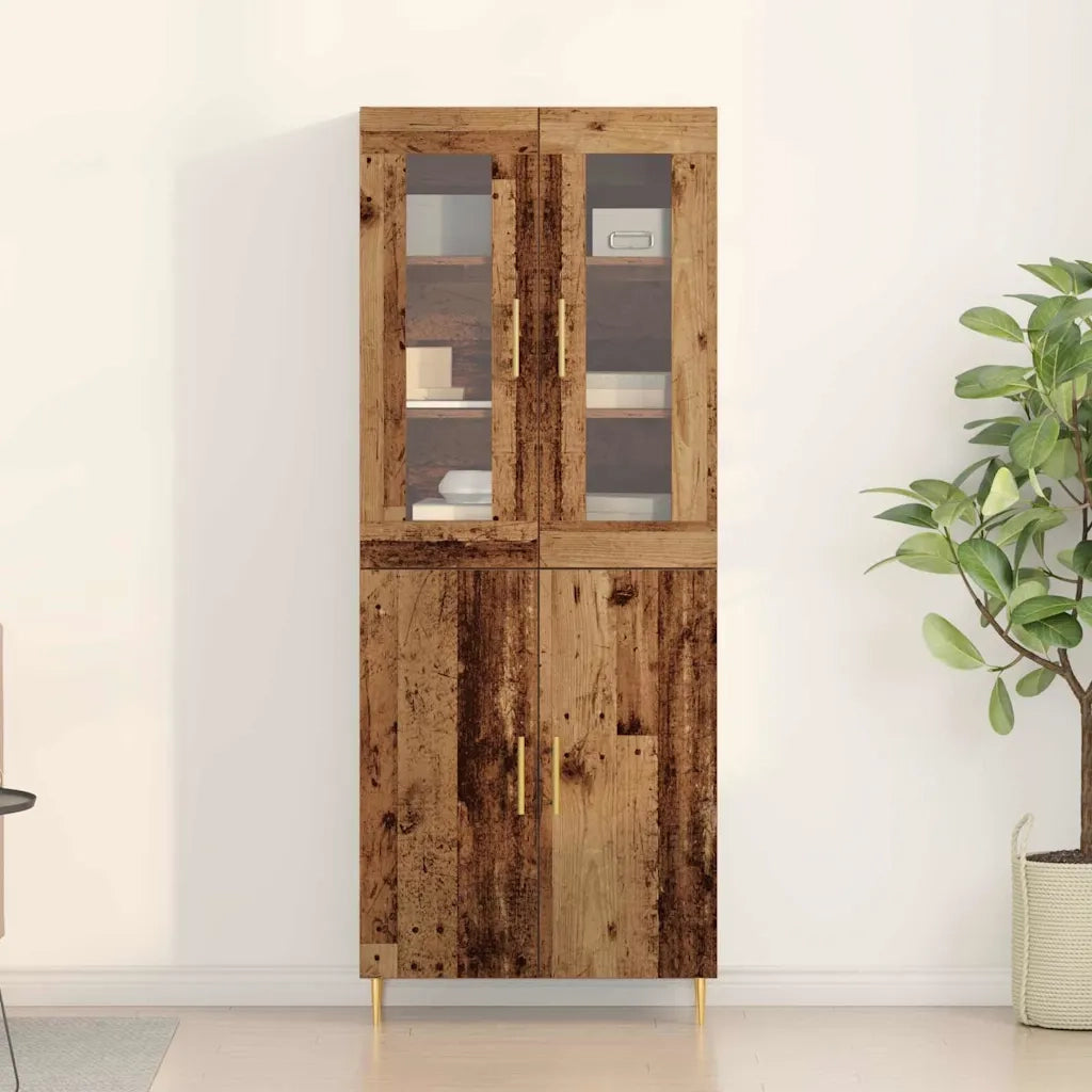 Credenza 2 pcs Legno vecchio Legno multistrato 3334346