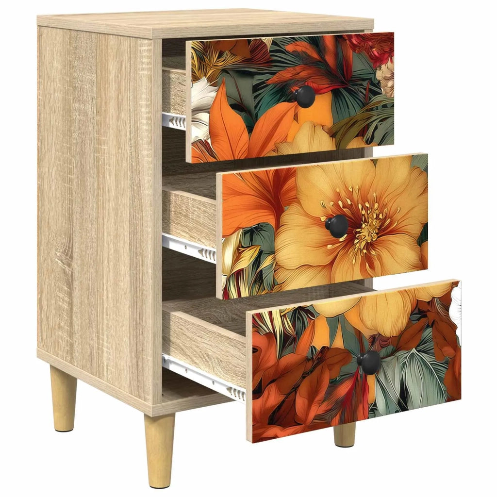 Armadio da Notte GENNEP 2 pz Rovere Sonoma 36 x 33 x 60 cm 8007282