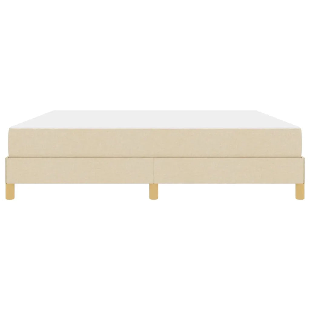 vidaXL Letto a molle Crema e Marrone 180 x 200 cm
