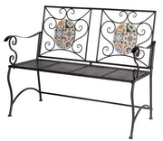 Panchina mosaico 107x43x90h flower