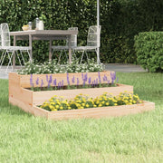Fioriera-Vaso-Contenitore per Piante 78x78x27 cm in Legno Massello di Pino