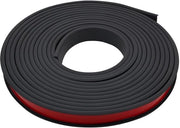 Raccordo angolare a forma di U, 1 m x 20 mm, protezione angolare flessibile in TPE per sicurezza dei bambini, protezione angolare autoadesiva per angoli di tavoli e mobili (nero)