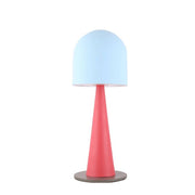 Lampada da tavolo Candellux Visby rosso/blu E27 40W