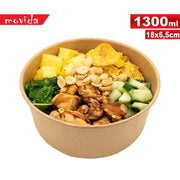 Set 25 Pezzi Coppette Monouso Take Away Bio 1300 ml 18 x 7 cm