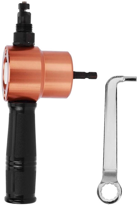 Serra a doppia testa per piastre - Metallo tagliente - Accessorio per foratura - Set di utensili per taglio - Attrezzo per officina - Potenza di taglio fino a 2 mm - Serra a taglio per piastre