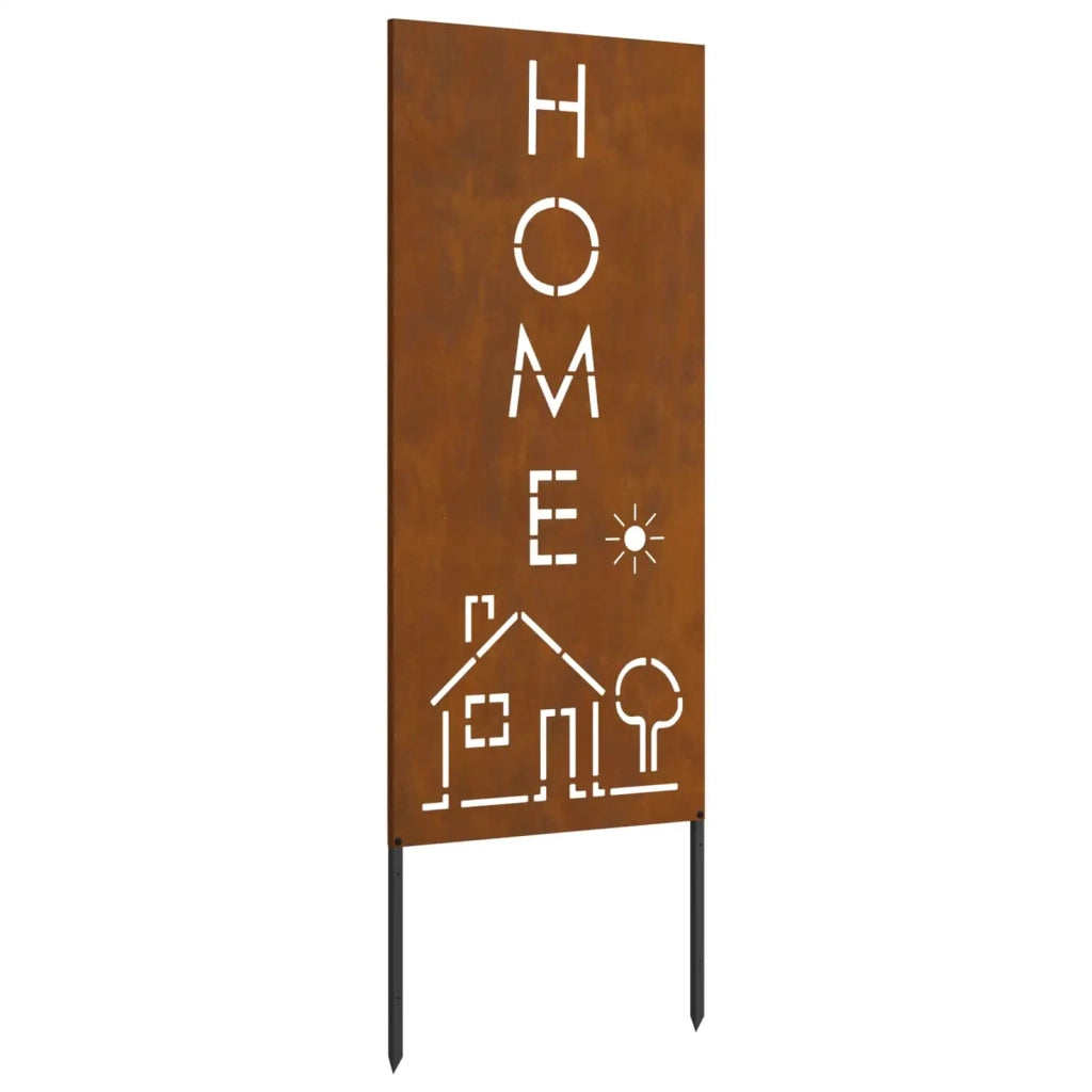 Schermo per privacy in giardino Traforo Ruggine 50 x 140 cm CFW5028393