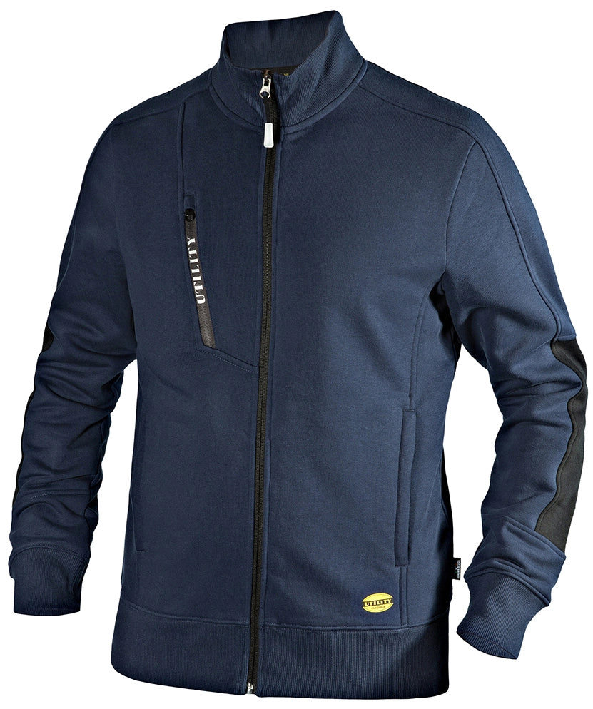 Diadora FELPA FZ LITEWORK Col. Blu Navy  Mis. M