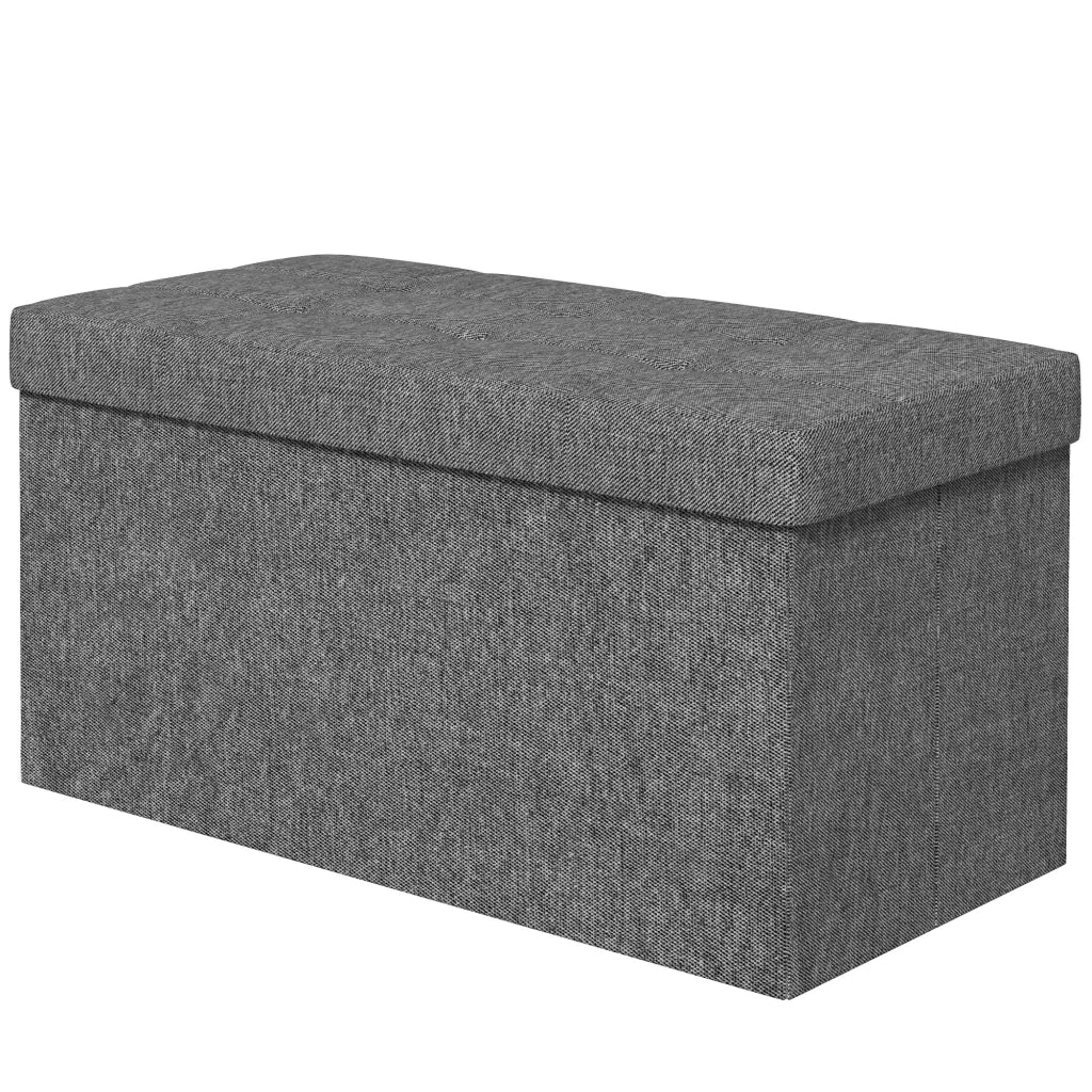 Letto contenitore imbottito ¨C zephmum ¨C grigio scuro 76x38x38 cm