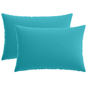Federa 2 pcs HEERLEN Turchese 50 x 75 cm Poliestere 911737