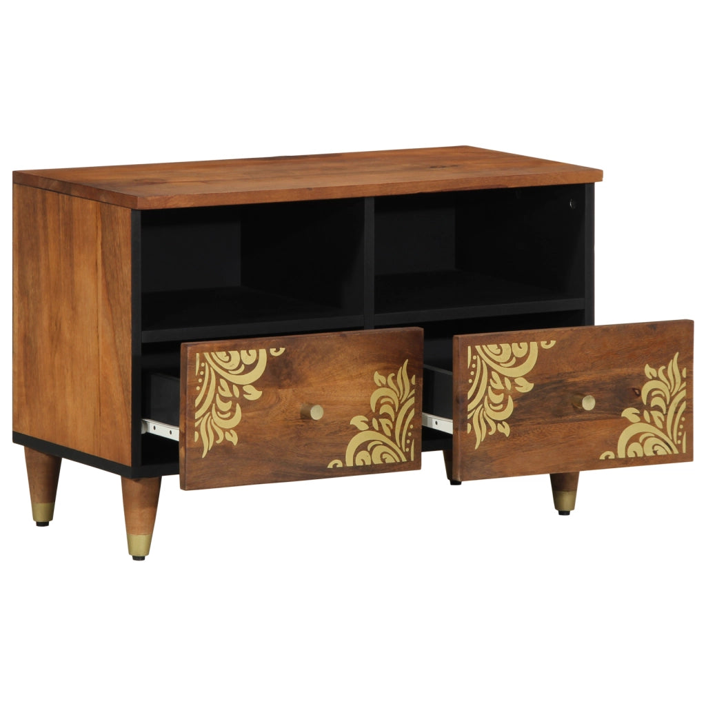 Mobile TV 70x33x46 cm Legno Massello Mango
