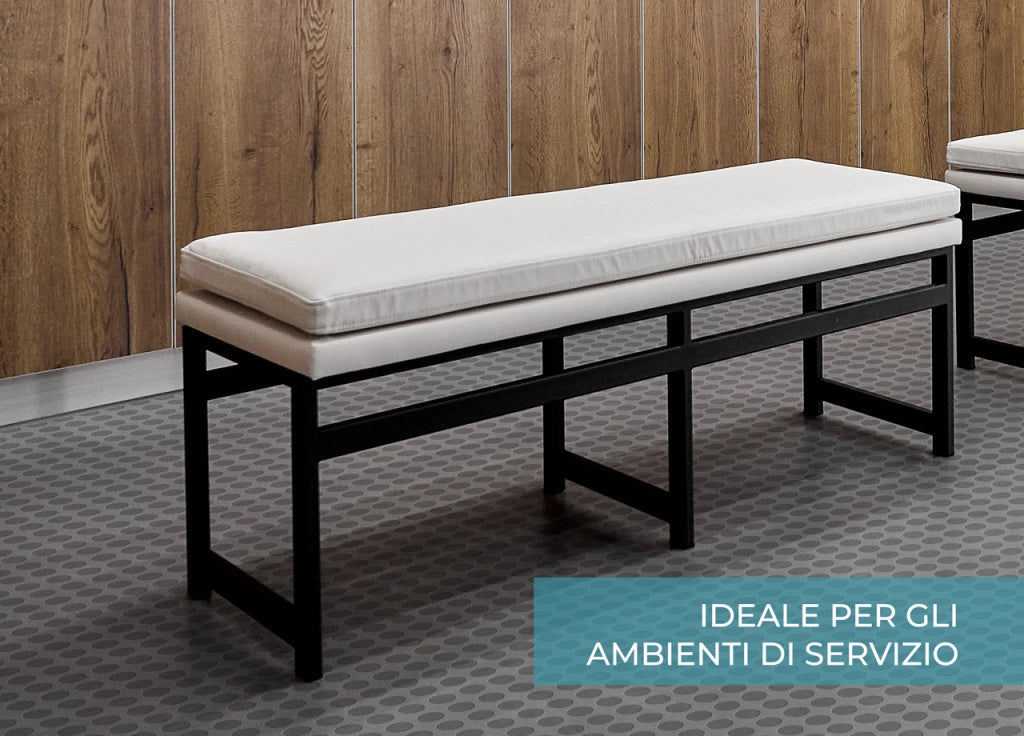 Tappeto Rivestimento Pavimento Gommato PVC Con Bolle Grigio Scuro Bollato - 100x600 - Floor Grigio Scuro