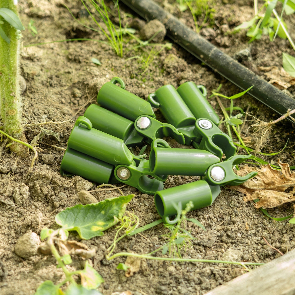 Connettore angolare regolabile a 4 pezzi per palo da pomodoro KADAX da 11 mm