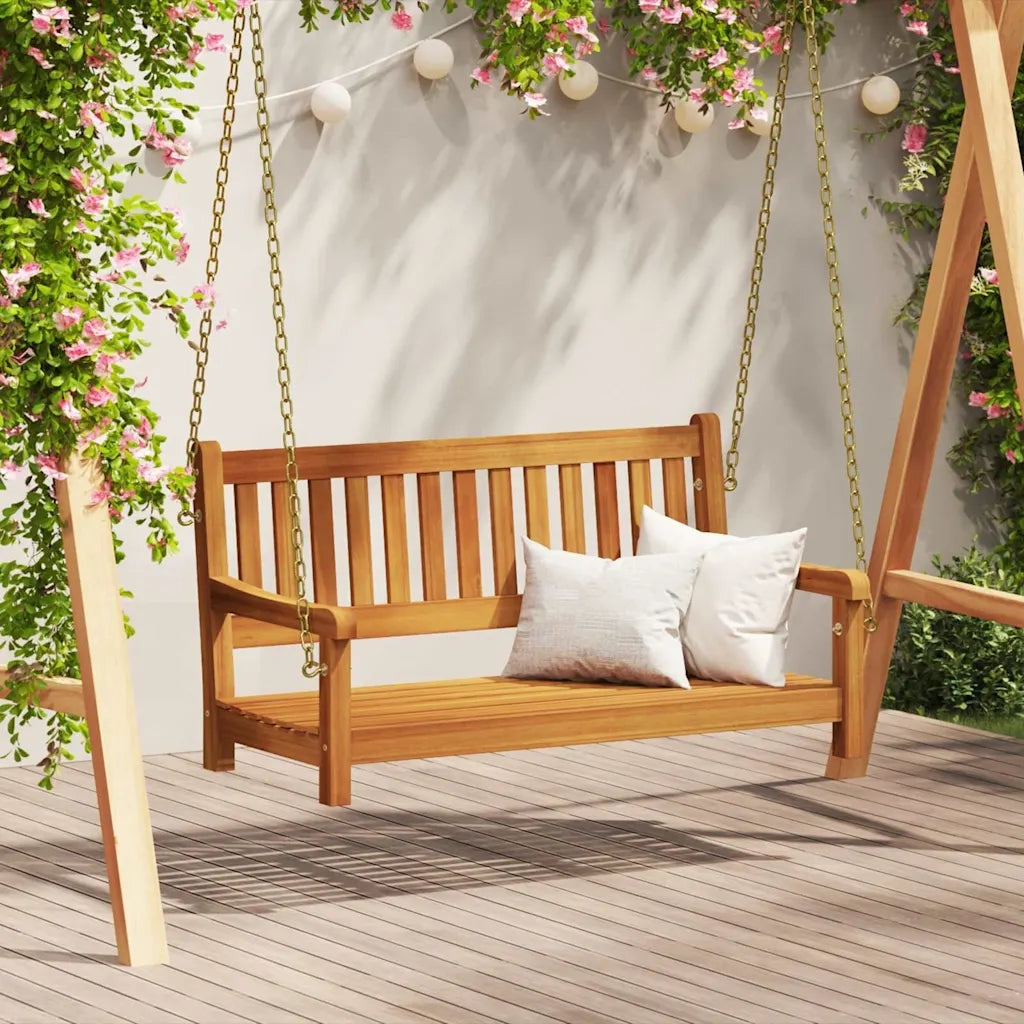 Panchina Altalena da Giardino Naturale 110 x 56 x 58,5 cm 4105521
