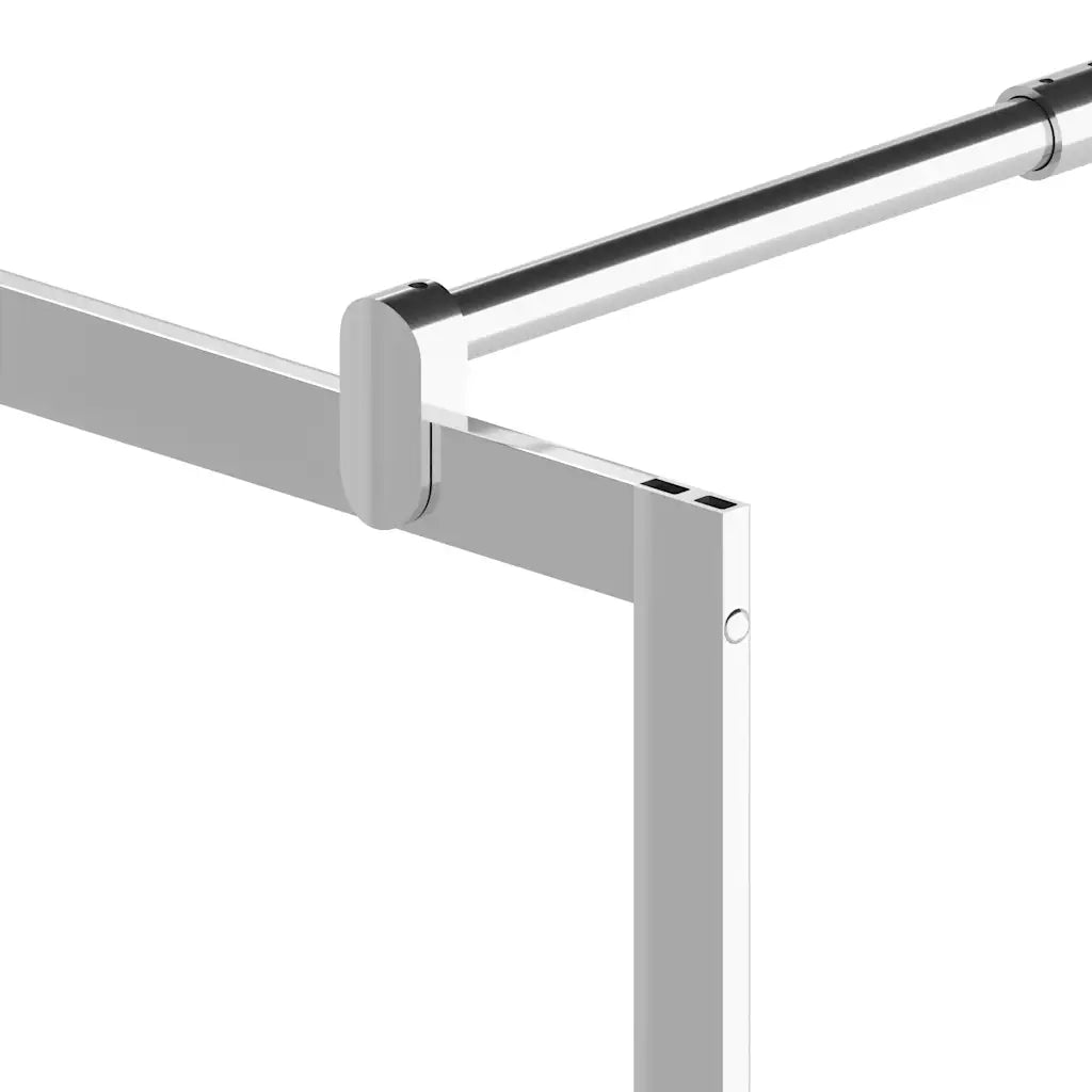 Parete per Doccia Walk-in in Vetro Trasparente ESG 140x195 cm 146639