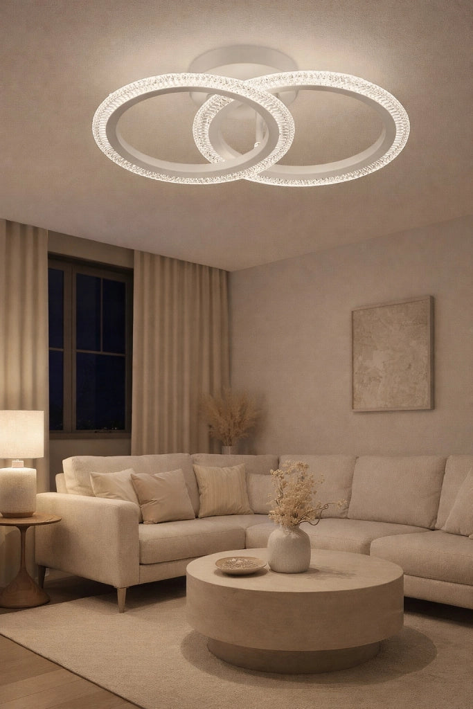 Lampada da soffitto LED 40W bianca Vargo con telecomando