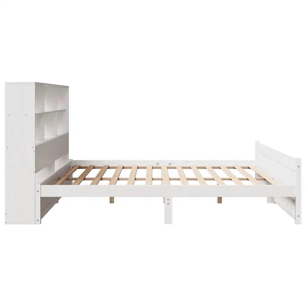 Giroletto con Libreria senza Materasso 180x200 cm in Legno Pino 3322478
