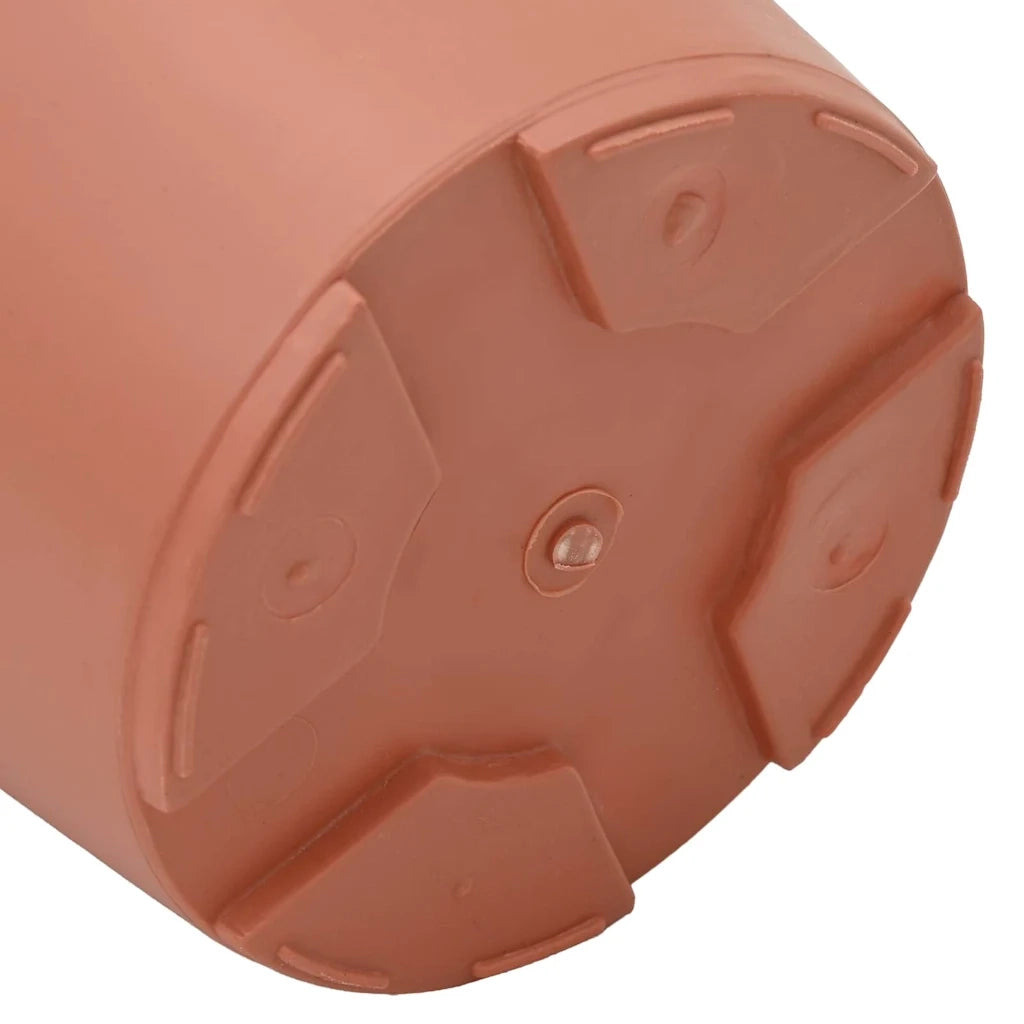 Vasi per Piante 6 pcs Rosso Mattone Ø 12,5 x 10 cm Plastica 3403254