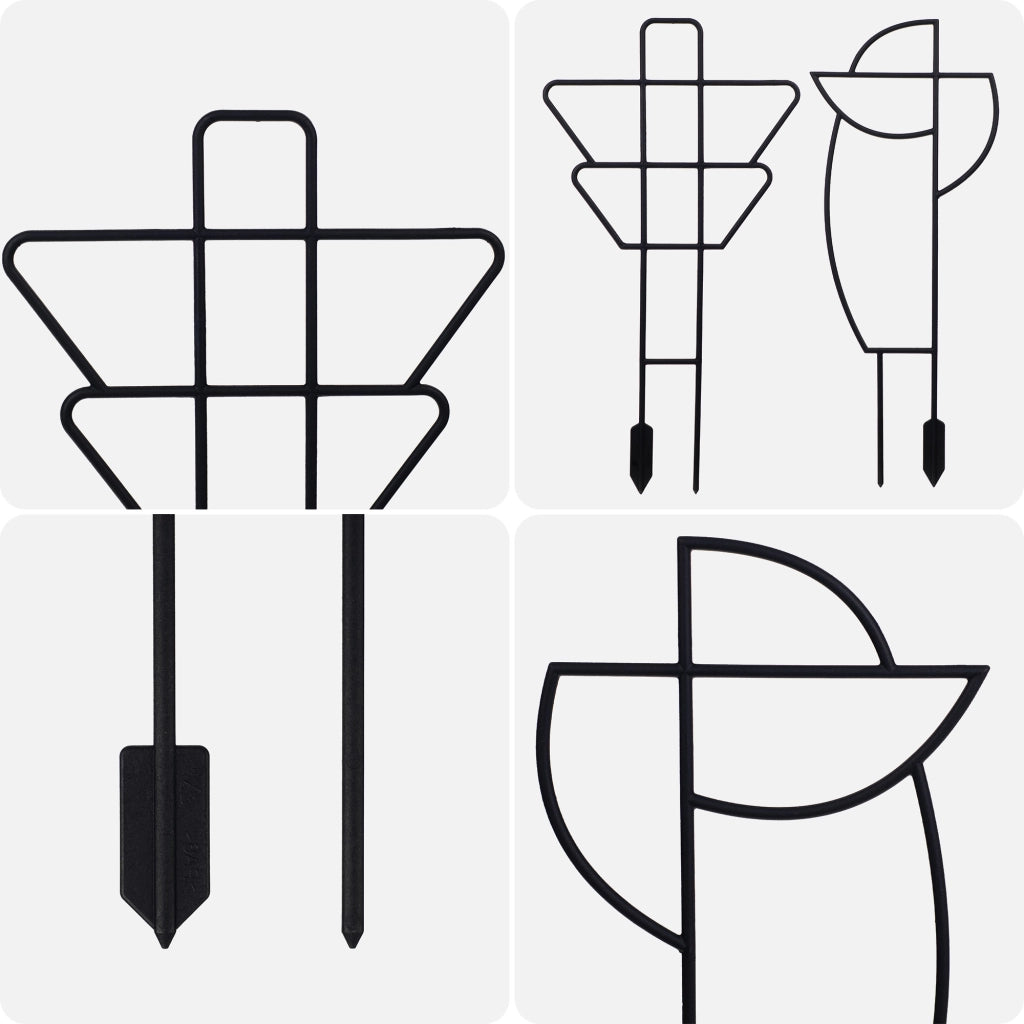 Set di 2 supporti per piante, fiori e piante KADAX, ideali per il giardino.