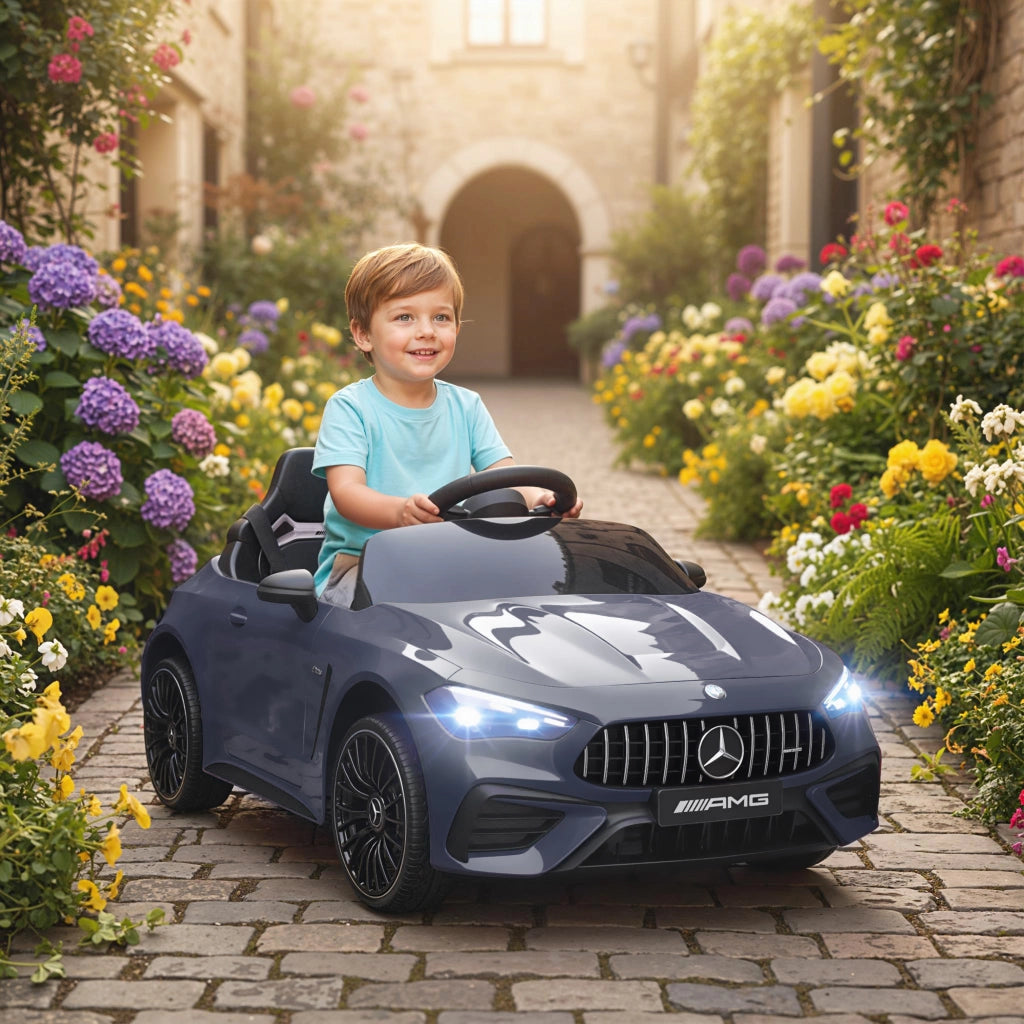 Auto elettrica per bambini Mercedes ¨C zephmum ¨C Grigio 12V