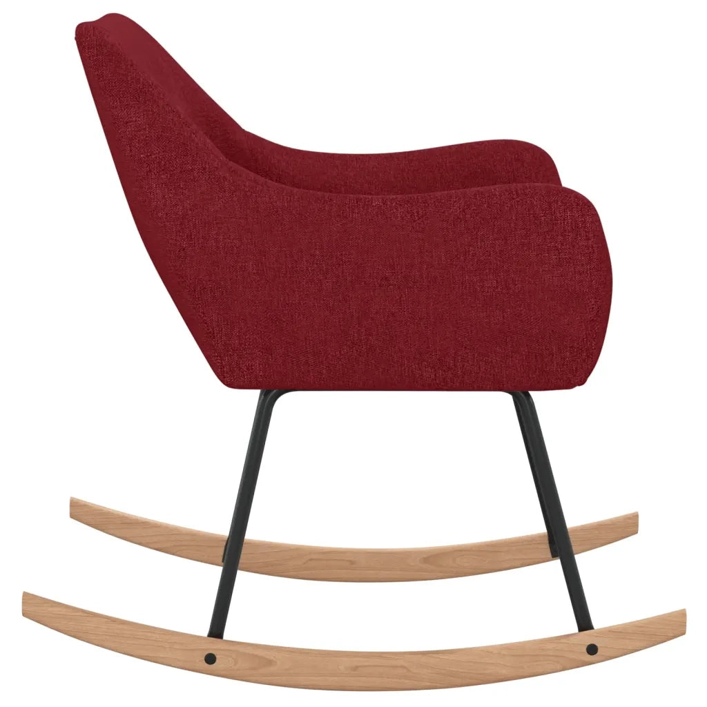 Sedia a Dondolo Rosso Vino in Tessuto cod mxl 38248