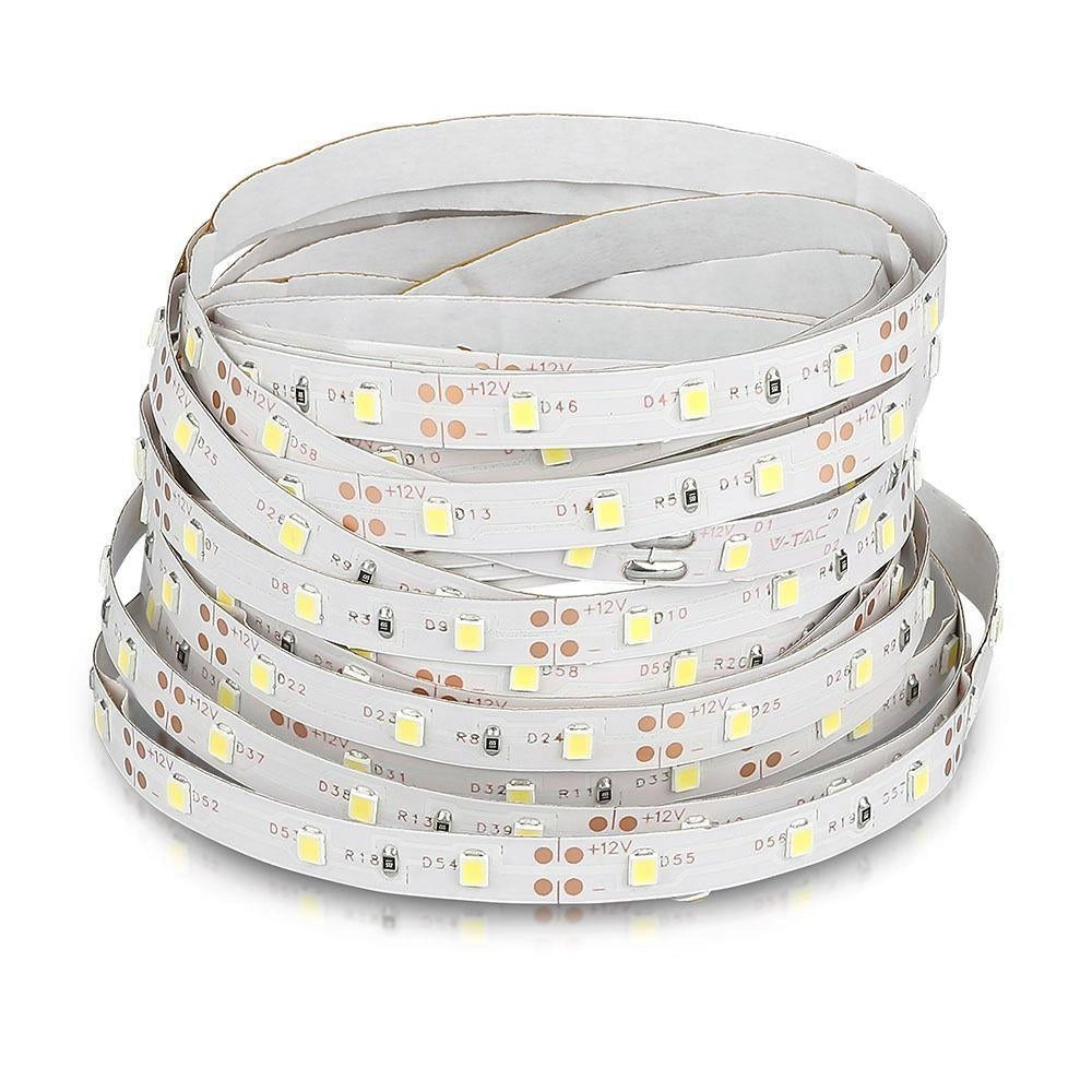 Striscia LED V-TAC SMD3528 5m 12V IP20 gialla 400lm