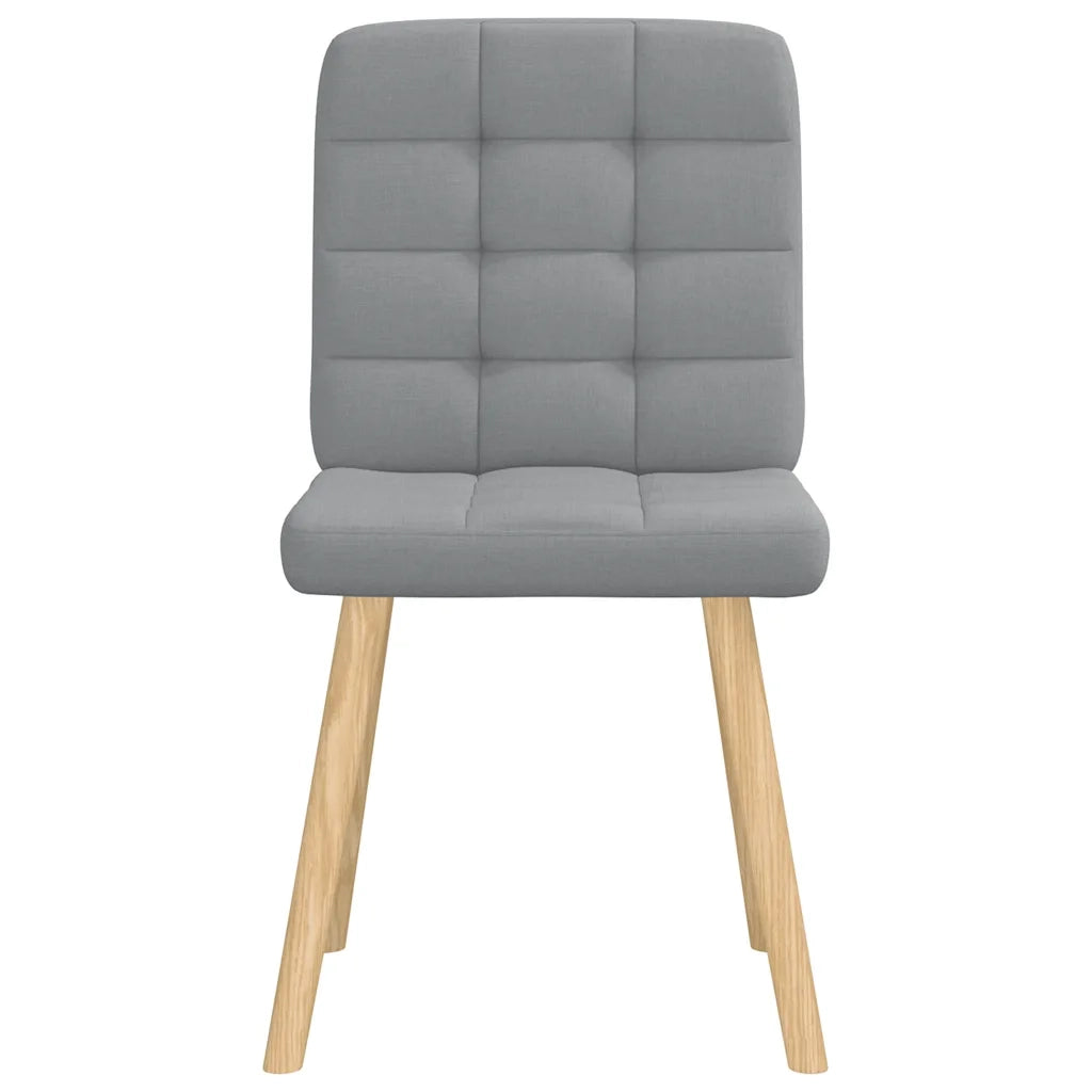 Sedie da Pranzo 2 pz Grigio Chiaro in Tessuto 4101091