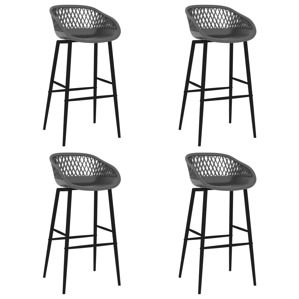 Set da Bar 5 pz Bianco e Grigio 3057405