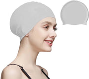 Badmuts Acquatici - Impermeabili - Badmuts Lunga Capigliatura - Badmuts Donna/Signora - Badmuts Bambini - Silicone - Comfortevole Forma di Cintura - Cappuccio da Nuoto