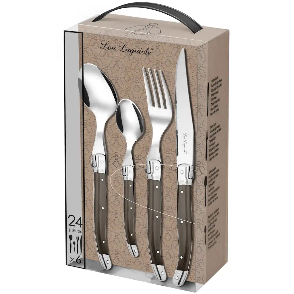 Lou Laguiole Set di Posate 24 pz Tradition Pepe 431628