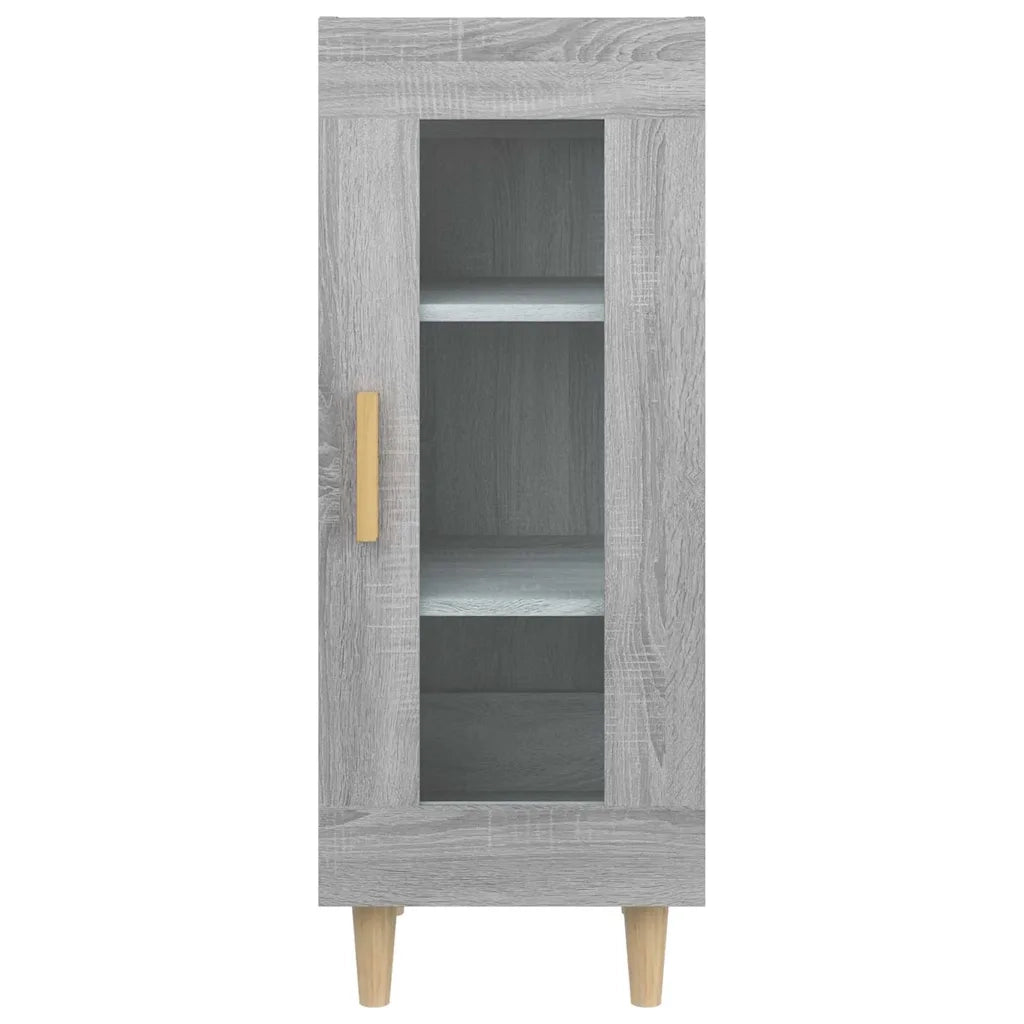 Credenza | Madia | Buffet da pranzo | Armadio da pranzo Grigio Sonoma 34,5x34x90 cm in Legno Multistrato