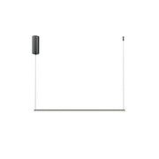 Maytoni Lampadario Moderno Halo 1 luce LED integrato nero alluminio