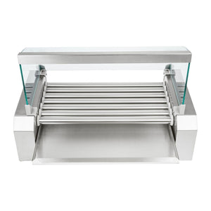 Macchina professionale per hot dog in acciaio inox 12 salsicce 1.400 watt 3614090