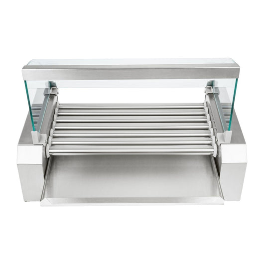 Macchina professionale per hot dog in acciaio inox 12 salsicce 1.400 watt 3614090