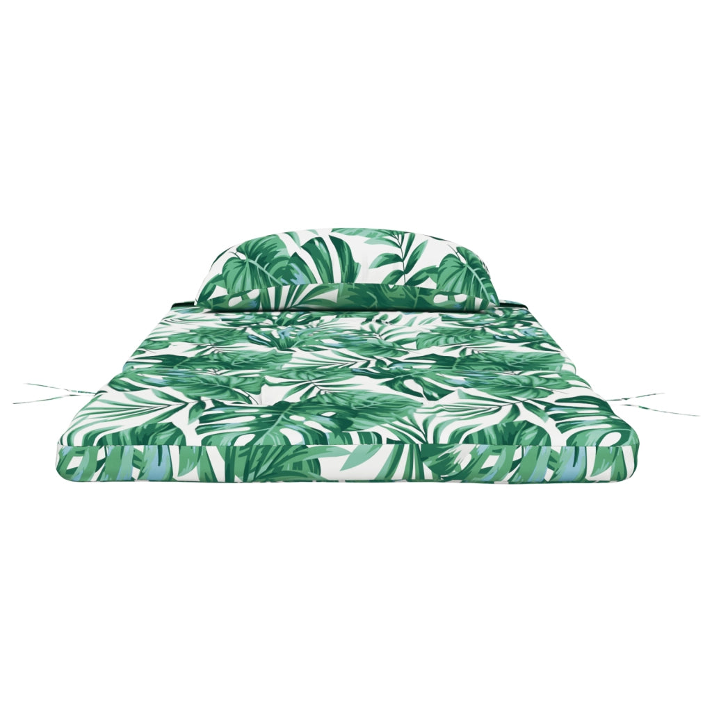 Cuscino Tropicale a Motivo Foglia di Motivo a Foglia Poliestere