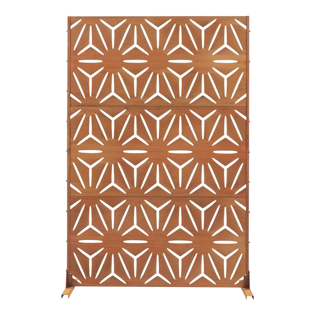 Schermo in acciaio corten 180 x 120 x 40 cm ruggine 03_0010228