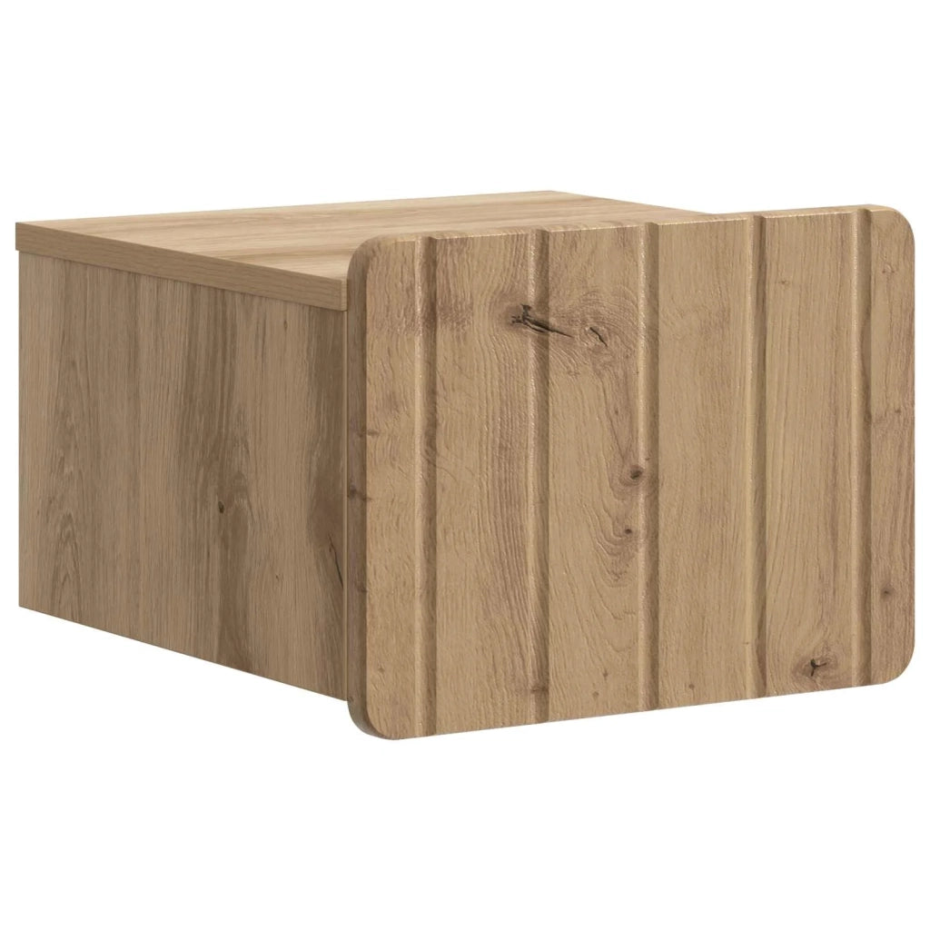 Mobiletto da notte a muro Rovere Artigianale 33 x 34,5 x 24 cm 898273
