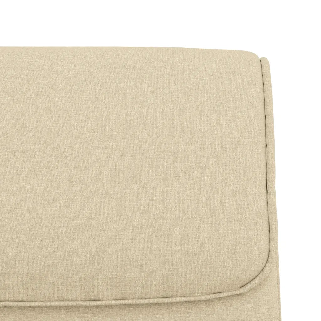 Panca-Sgabello-Poggiapiedi Crema 100x64x80 cm in Tessuto