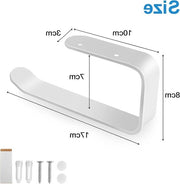 Sostegno WC Autoadesivo in Acciaio Inossidabile da Muratura con Pannello 18 cm per Cucina e Bagno