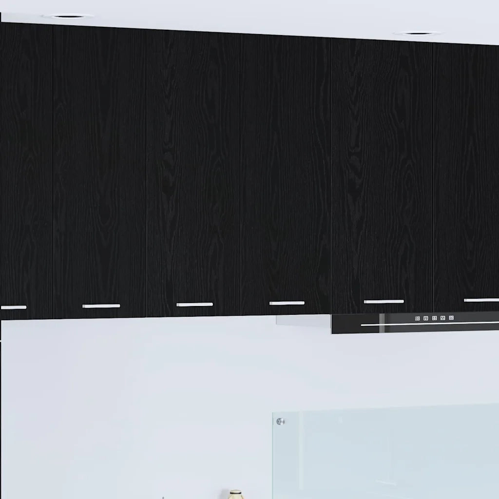Armadio pensile Rovere Nero 60 x 31 x 80 cm Legno multistrato