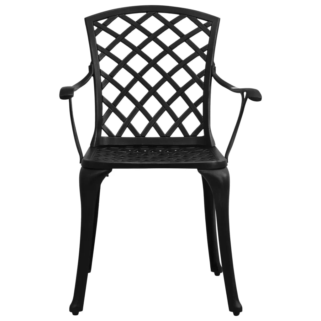 Set da bistrot da giardino in alluminio pressofuso nero da 3 pezzi mobili da esterno per patio 02_0013510