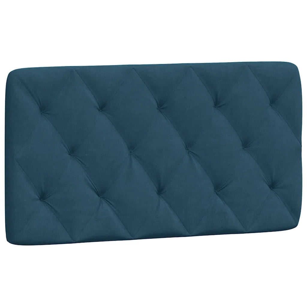 Letto con Materasso Blu 100x200 cm in Velluto