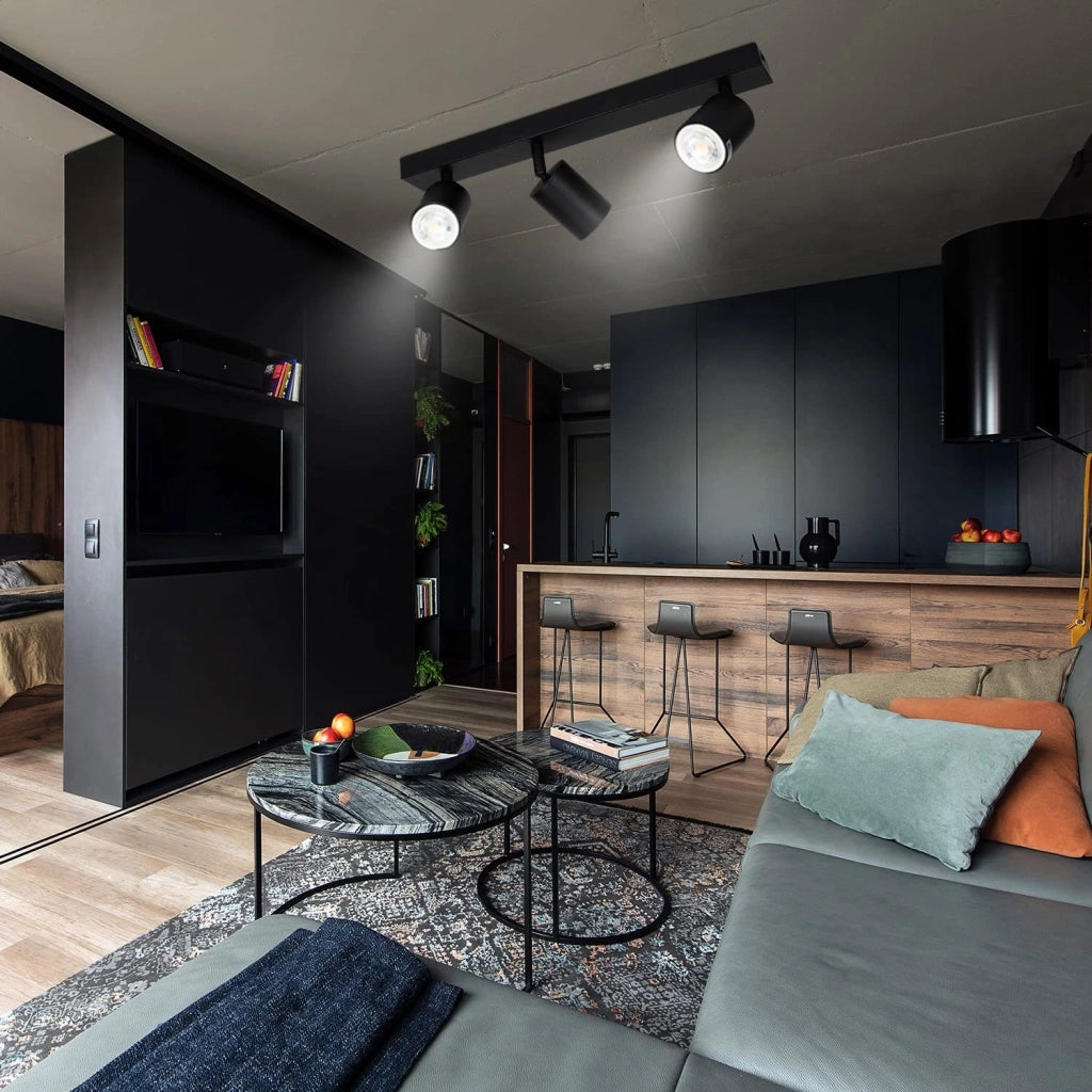 ZMH Faretto da soffitto 3 luci GU10 42cm moderni per camera letto soggiorno