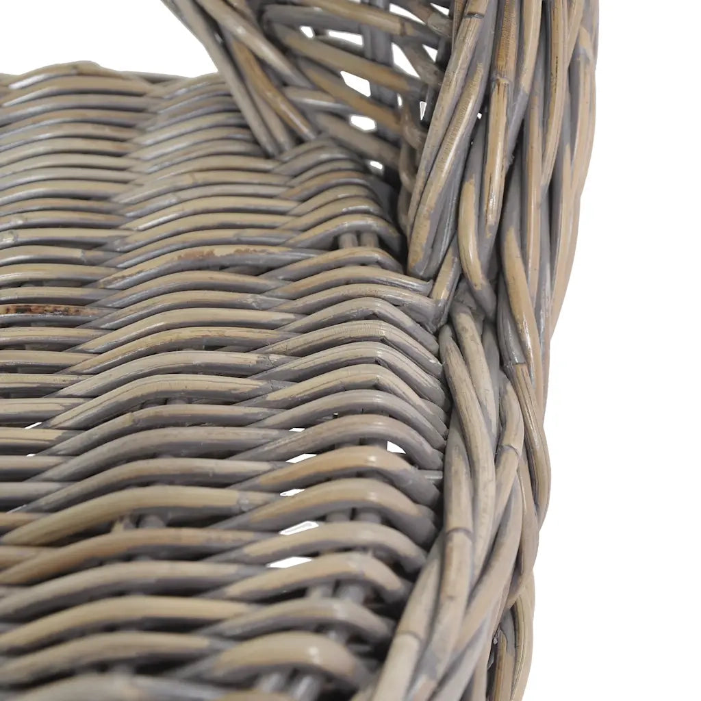 Poltrona in Rattan Kubu Grigia cod mxl 56612