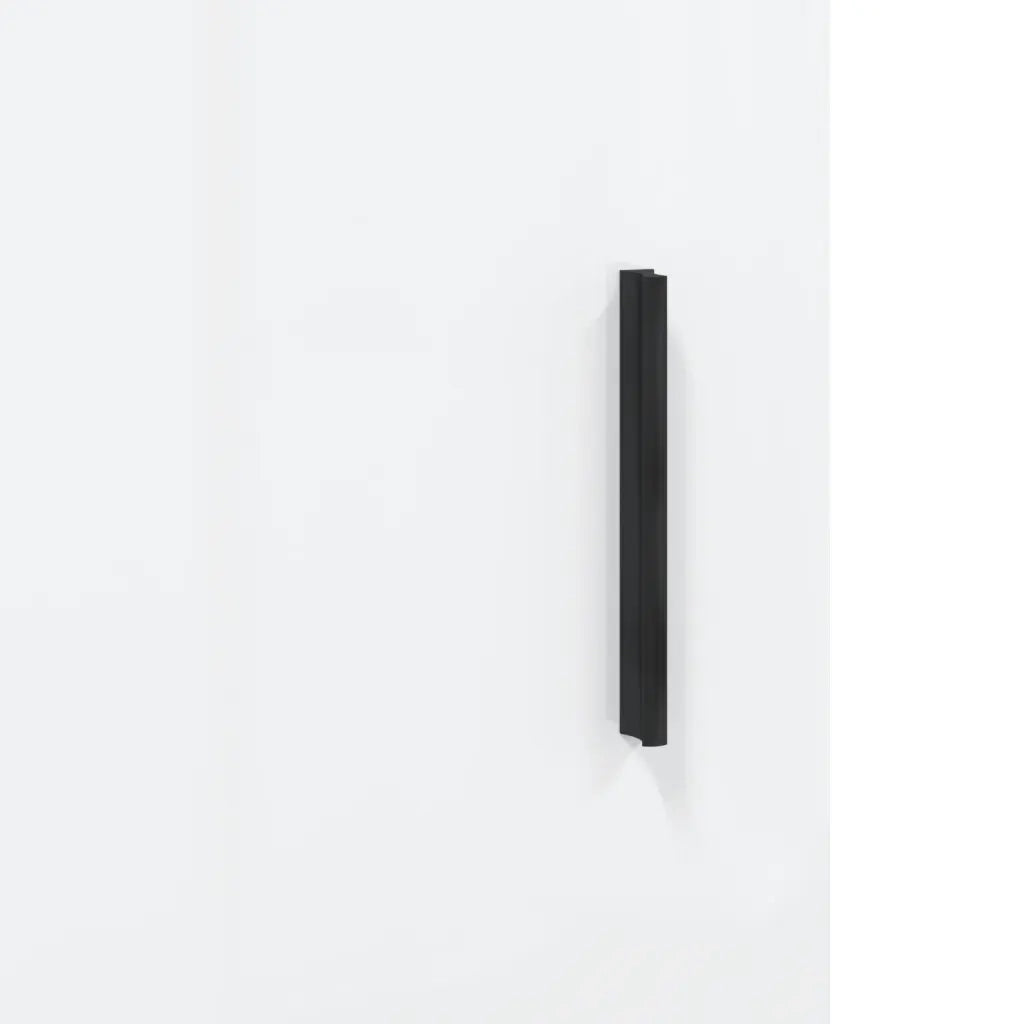 Credenza Bianco Lucido 34,5x34x90 cm in Legno Multistrato 828814