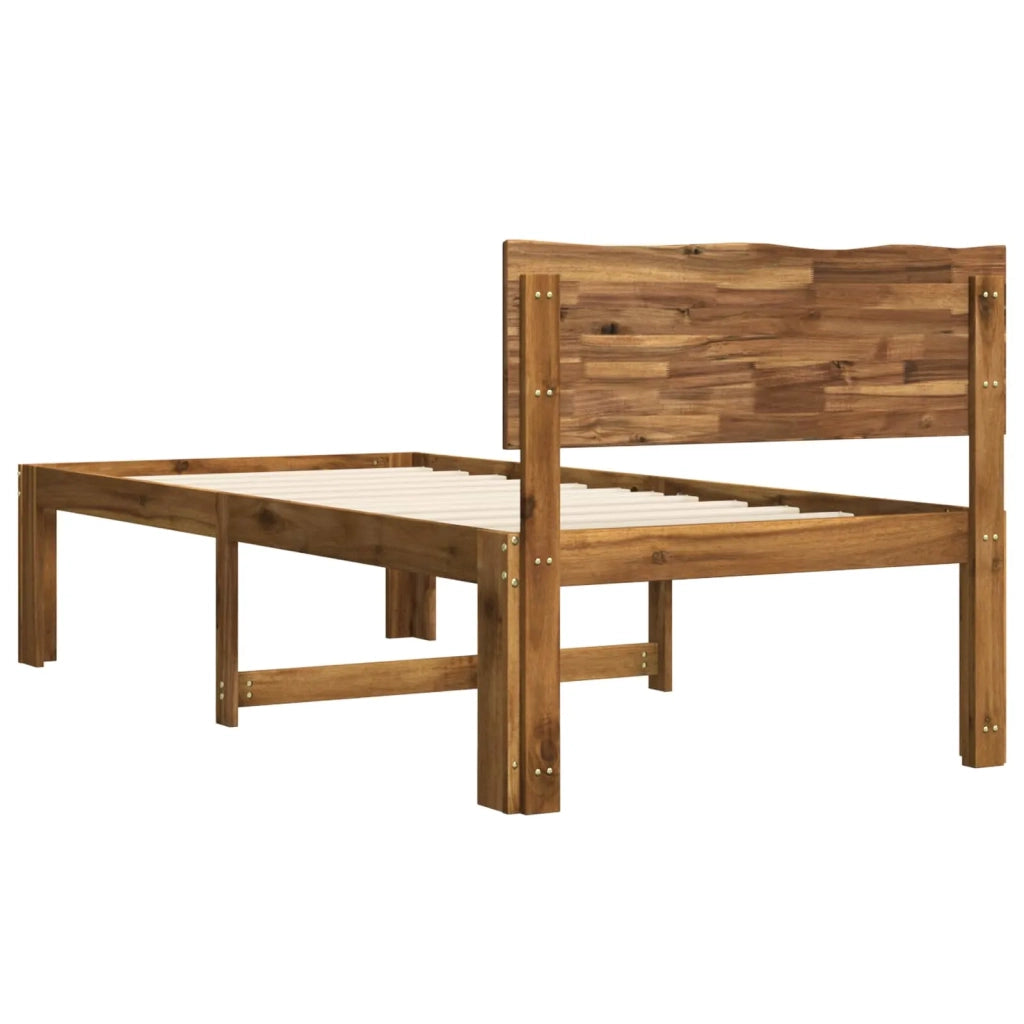 Letto Singolo con Testiera ROSTOCK Naturale 80 x 200 cm 903453