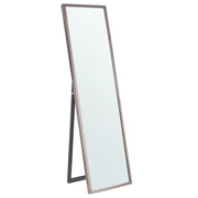 Specchio da pavimento con cornice argento 40 x 140 cm in stile moderno contemporaneo salotto camera da letto